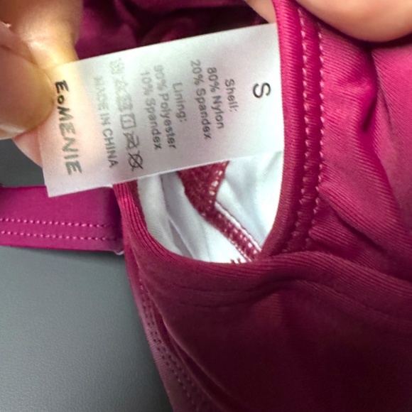 Dive into Glam: Stunning Red Wine One Piece Swimsuit - Size Small 🍷 (NWT) - Picture 6 of 10